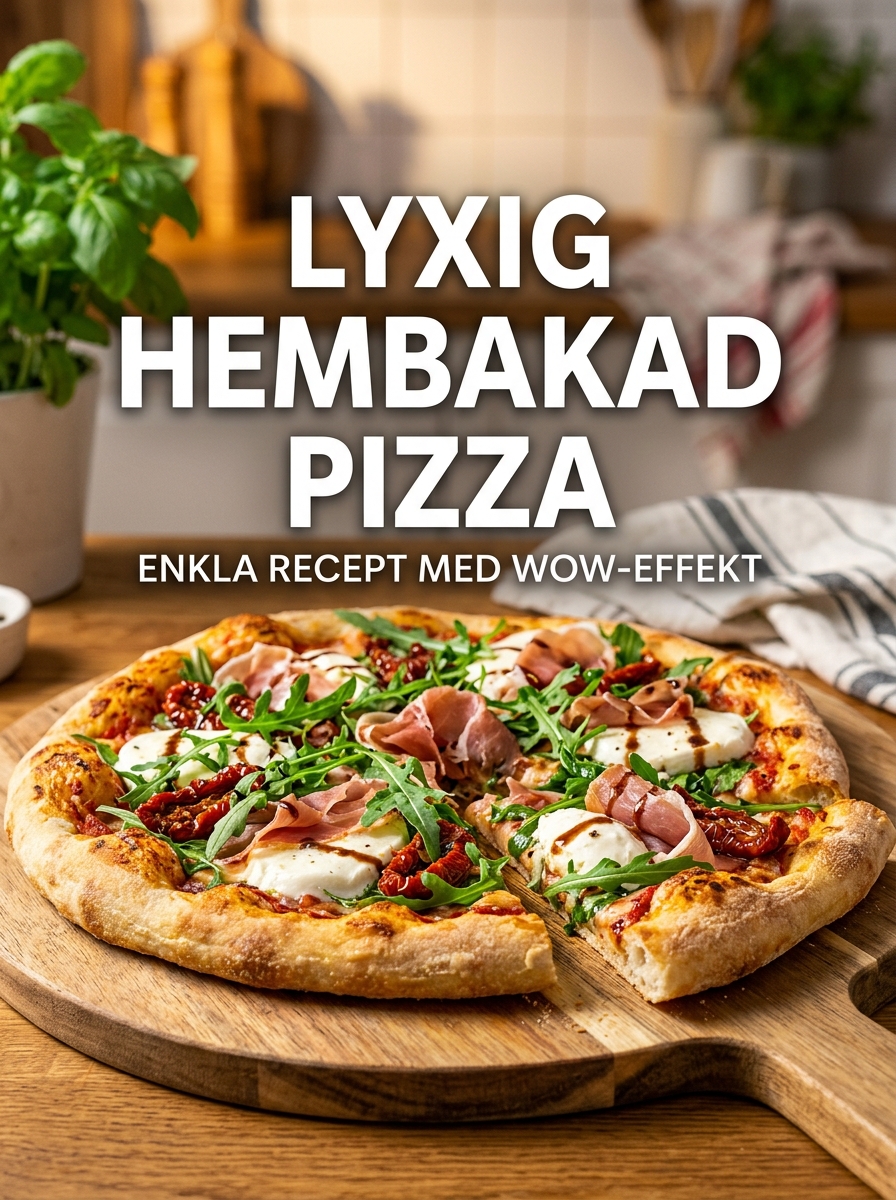 Lyxig hemmagjord pizza – enkla recept med wow-effekt